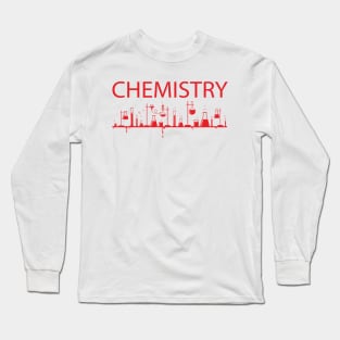 Chemistry (Red Print) Long Sleeve T-Shirt